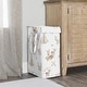 preview thumbnail 2 of 4, Sweet Jojo Designs Woodland Deer Floral Girl Foldable Laundry Hamper with Handles Boho Watercolor Bohemian Forest Animal Shabby