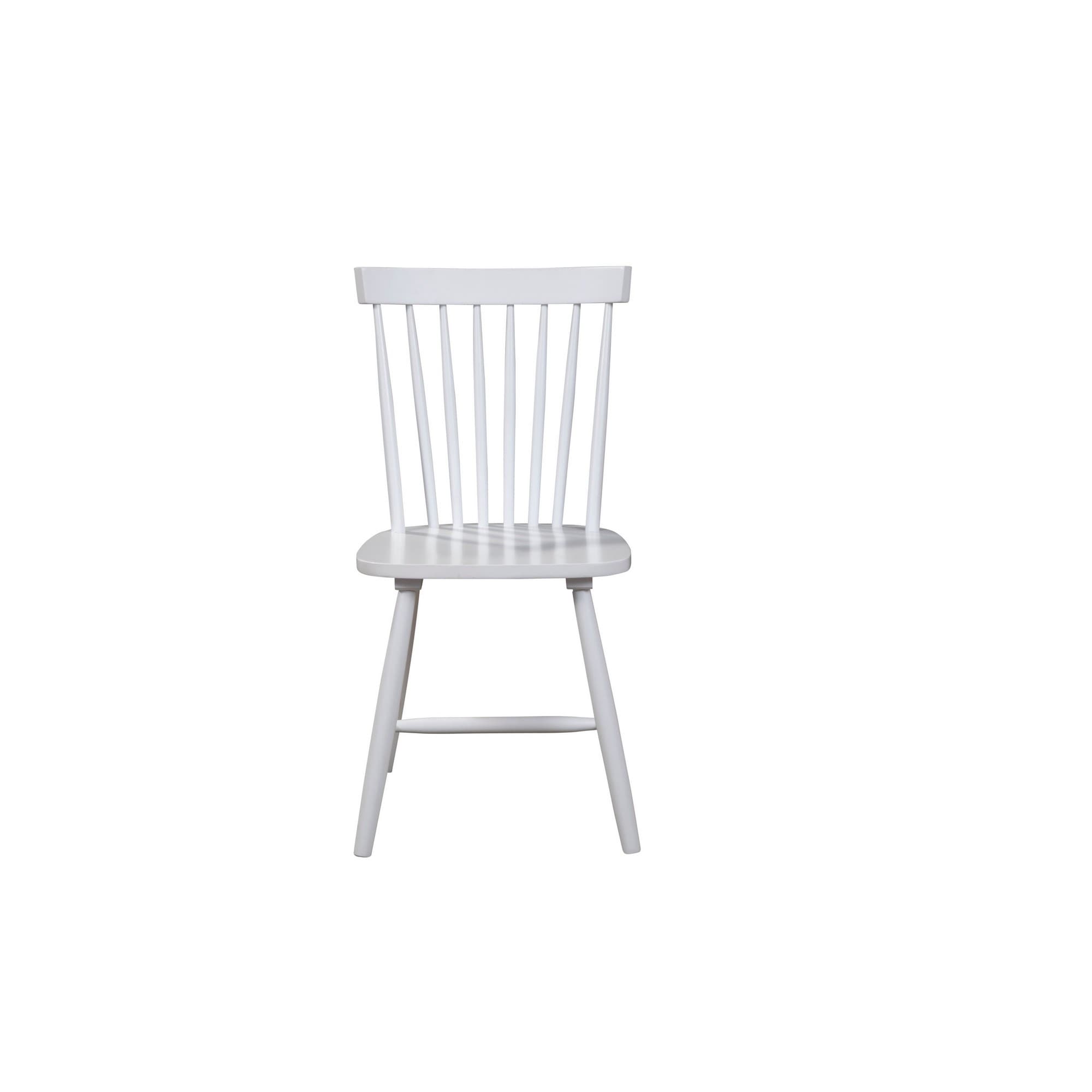 Ray 18 Inch Dining Side Chair, Rubberwood, Windsor Back, Set