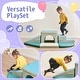 preview thumbnail 4 of 4, Soft Climb and Crawl Foam Playset 9 in 1, Safe Soft Foam Nugget Block - Blue