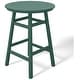 preview thumbnail 45 of 111, Polytrends Laguna Hdpe All Weather Outdoor Patio 35" Round Bar Table