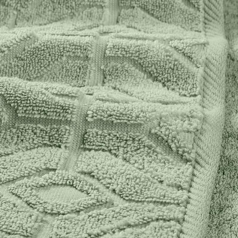 Modern Threads 6-Piece Yarn Dyed Diamond Gate Jacquard Towel Set