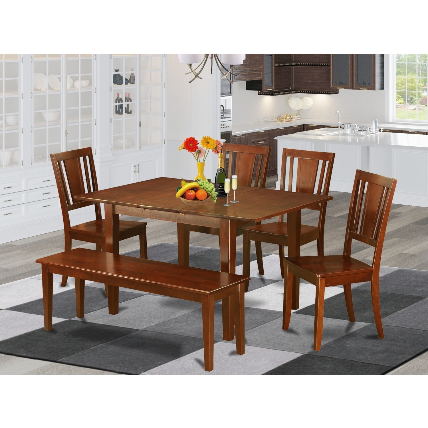 Small Kitchen Dining Table Set with Chairs - Modern Bistro Table & Seat Set for Home