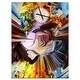 preview thumbnail 2 of 8, Designart 'Layers of Inner Paint' Oversized Abstract Wall CLock