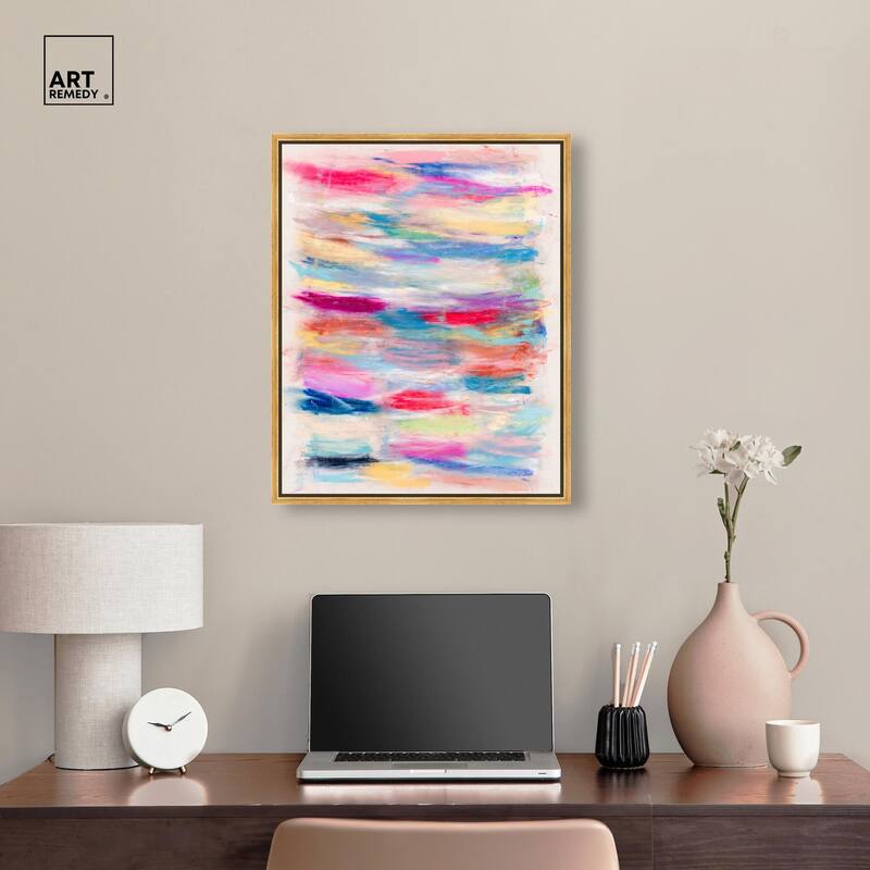Color Bands Canvas by Art Remedy