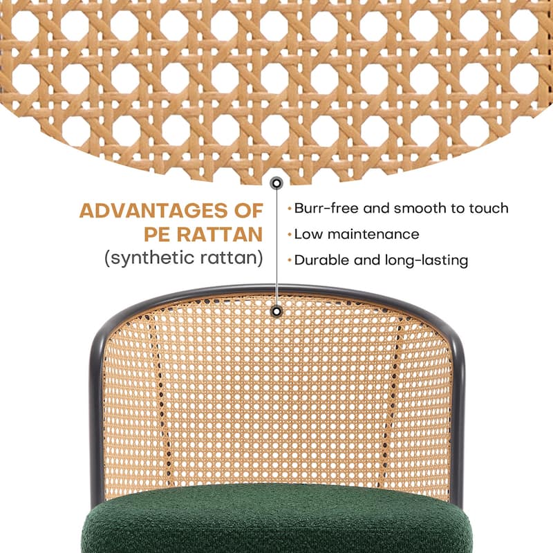 26"/29" Rattan Upholstered Bar Stool /Counter Stools Set of 2/3/4