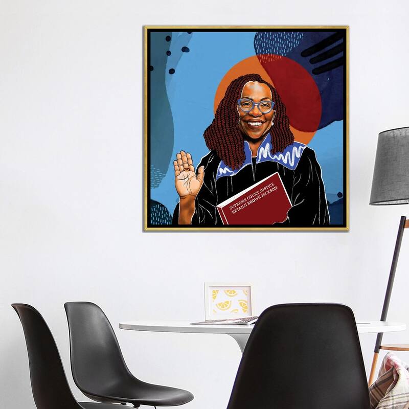 iCanvas "Supreme Court Justice Ketanji Brown Jackson" by Domonique Brown Framed Canvas Print