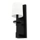 preview thumbnail 2 of 5, Hunter Briargrove 1 Light Wall Sconce with Shade - Geometric, Transitional