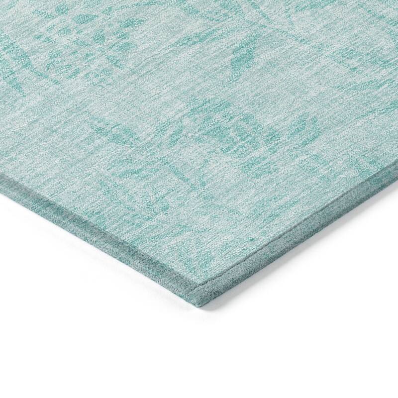 HomeRoots Floral Transitional Rectangle Outdoor Rug
