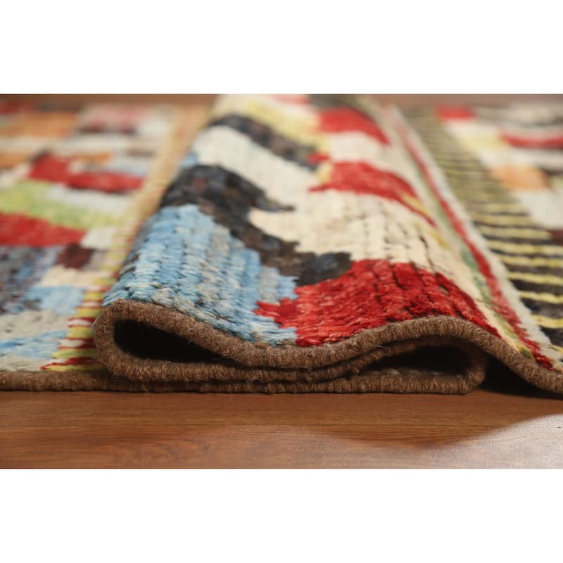 Moroccan Oriental Rug Handmade Modern Wool Carpet - 5'2" x 6'5"