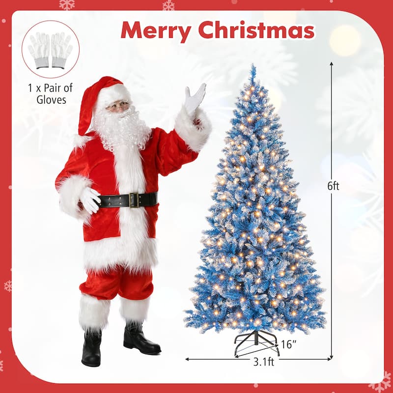 Costway 6/7/8/9 FT Artificial Christmas Tree, with 270/340/420/520 - See Details