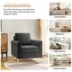 preview thumbnail 5 of 43, Ganymedes Modern Velvet Accent Arm Chair with Golden Legs by HULALA HOME
