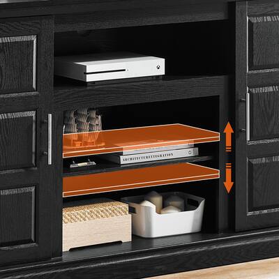 Efrin 58-inch TV Stand Hidden LED Light TV Cabinet and Storage Drawer - 58"W x 15.7"L x 33.8"H