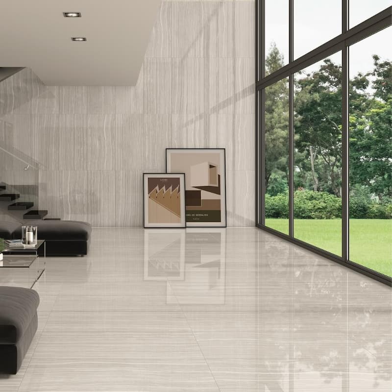 The Tile Life Lorelei 24x48 White Porcelain Floor & Wall Tile