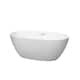 Option Matte White / Polished Chrome Trim