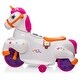 preview thumbnail 1 of 11, Rose Red Unicorn stroller,Electric Toy Bike wTraining Wheels and Music Kids - Rose Red - Assembly Required