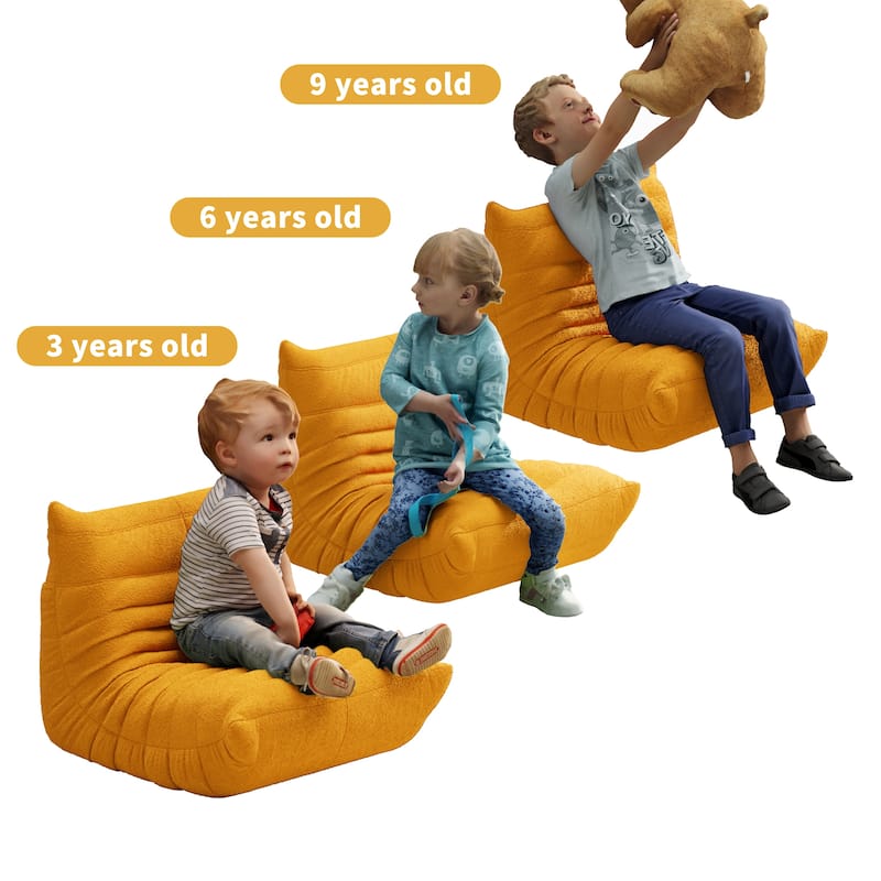 Kid's Single Sofa Children Sponge Couch Upholstered Lounge Chair