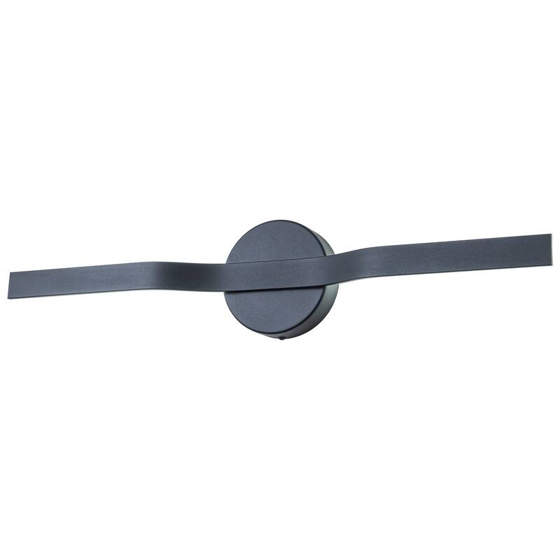 Modern Matte Black LED Wall Sconce with Linear Triac Dimmable Light