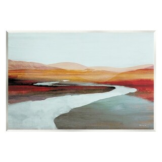 Stupell Flowing River Landscape Wall Plaque Art Design By Stellar ...