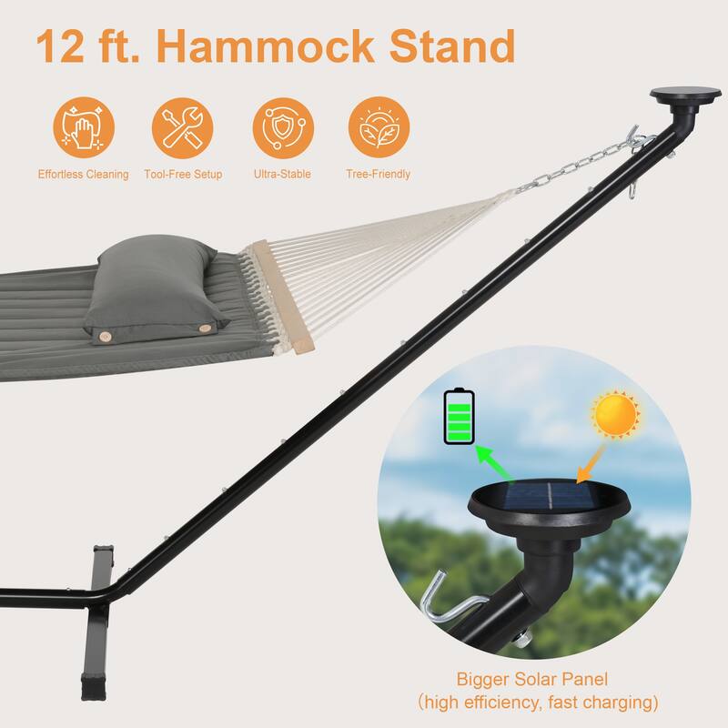 12 ft. Hammock with Stand - 149.6*55.1*45.3