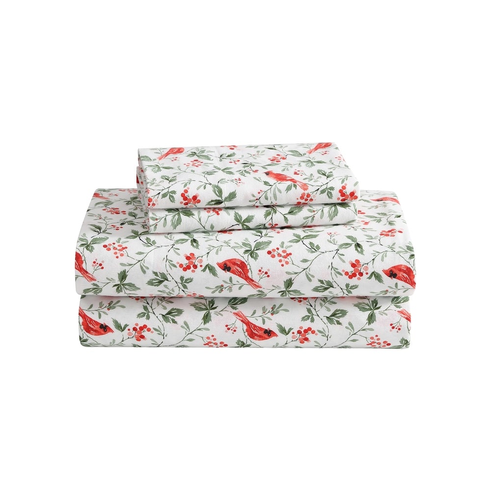 Laura Ashley Printed Cotton Flannel Sheet Set