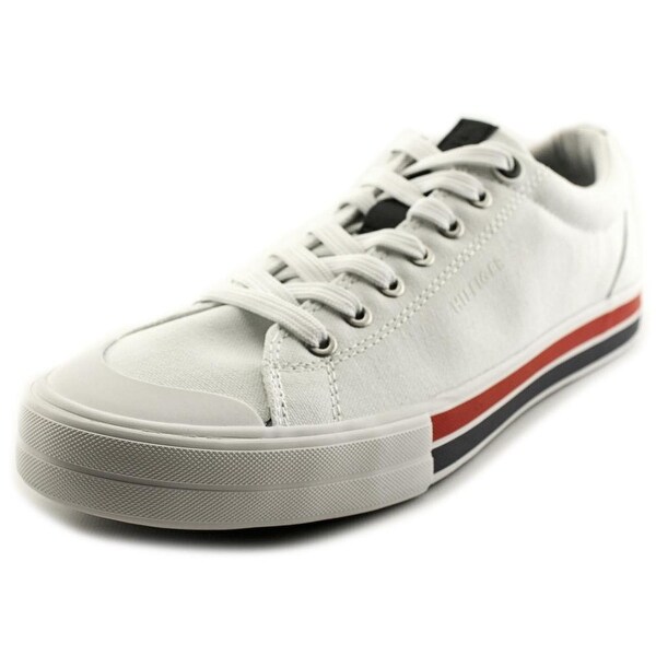 tommy hilfiger white canvas shoes