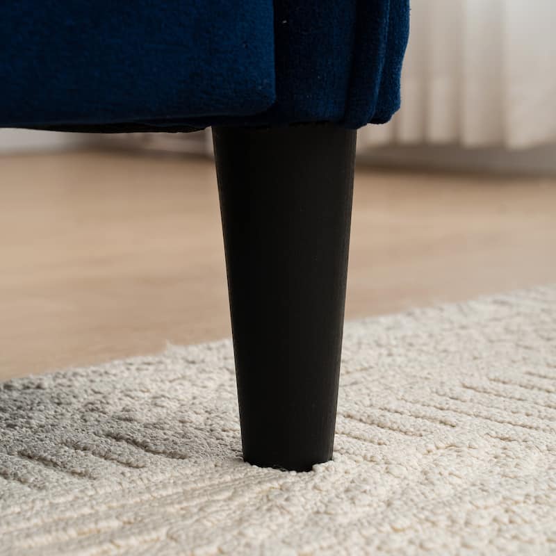 L-Shaped Modular Sectional Sofa with Storage Ottoman, Convertible Sofa with Waterfall Armrests, Comfy 3-Seater Cloud Sofa