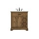preview thumbnail 1 of 8, Elegant Lighting VF15032 Americana 32" Free Standing Single Basin Driftwood - Wood Finish