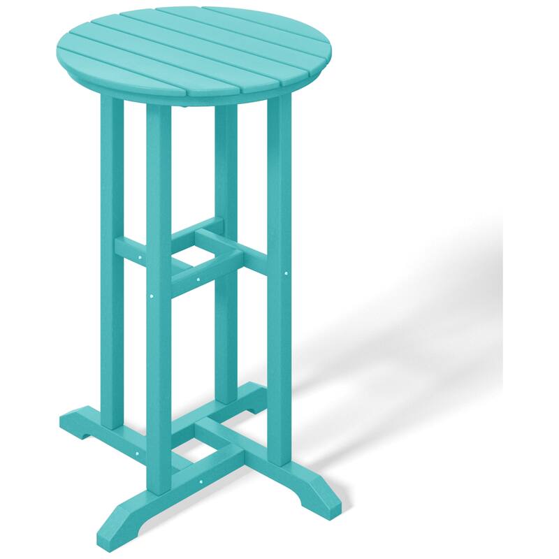 Laguna Hdpe All Weather Outdoor Patio 24" Round Counter Bistro Table