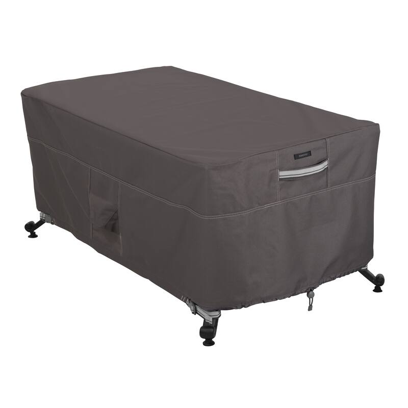 Classic Accessories Ravenna Water-Resistant 56 Inch Rectangular Fire Pit Table Cover