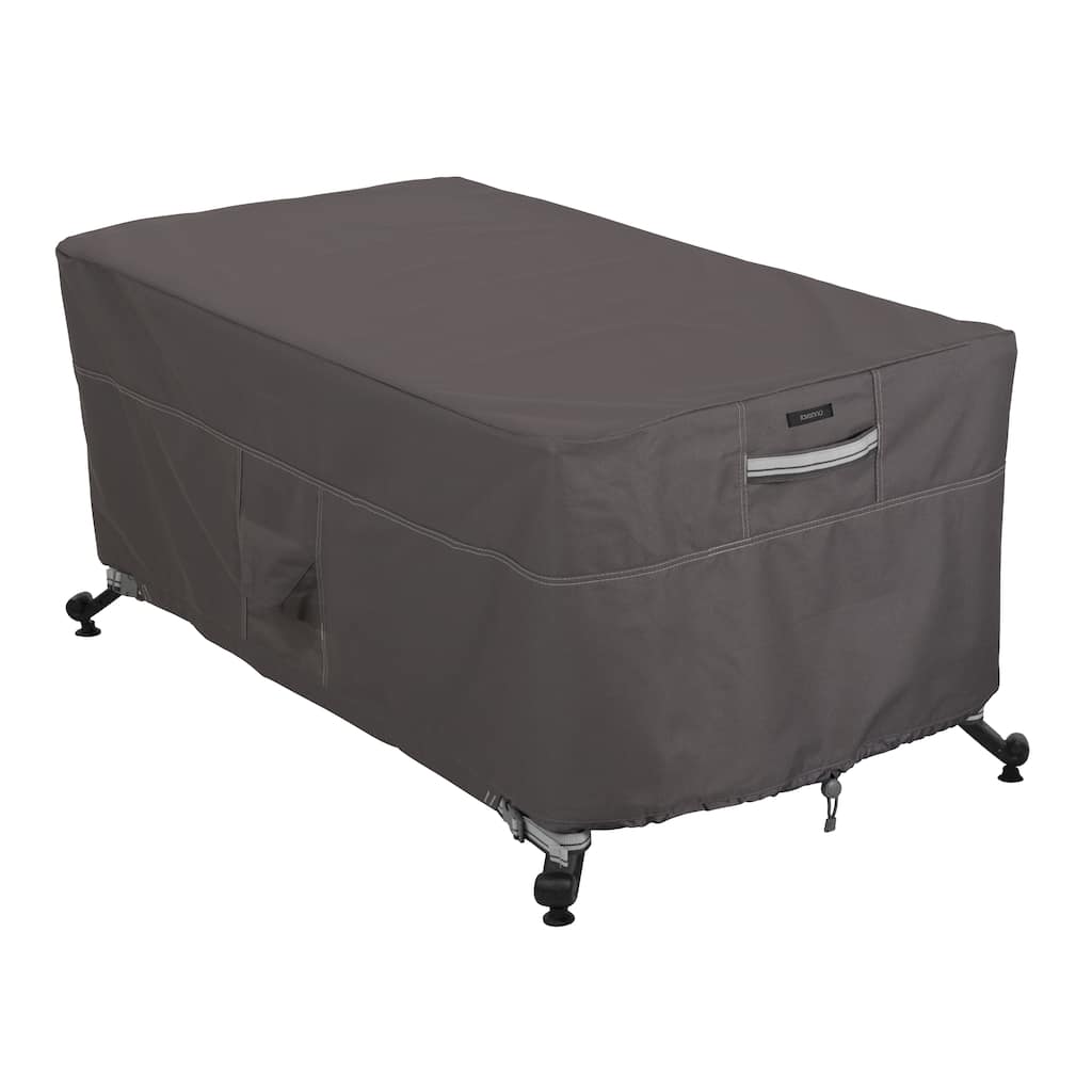 Classic Accessories Ravenna Water-Resistant 56 Inch Rectangular Fire Pit Table Cover