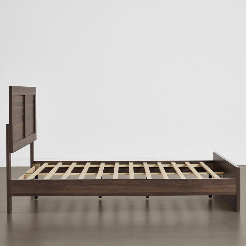 Spruce & Spring Scout 3-Piece Solid Wood Bed Set with Platform Bed Frame and 2 Nightstands