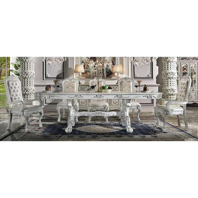 Adison Bone White Dining Table with Claw Leg