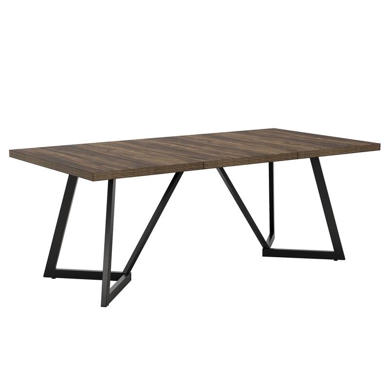 70.86-Inch Modern Large Rectangular Kitchen Dining Table for 6-8
