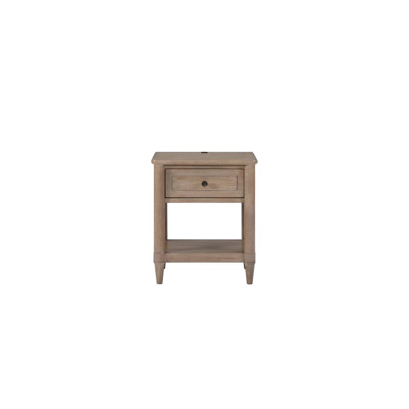 Mindi Veneer Small Nightstand - Sand