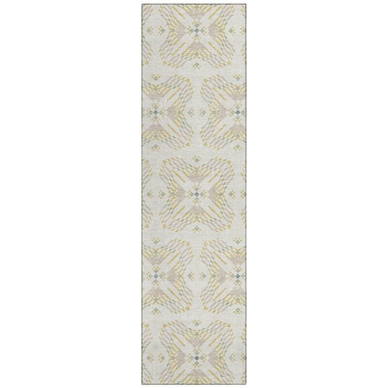 Machine Washable Indoor/ Outdoor Modern Frontenac Chantille Rug