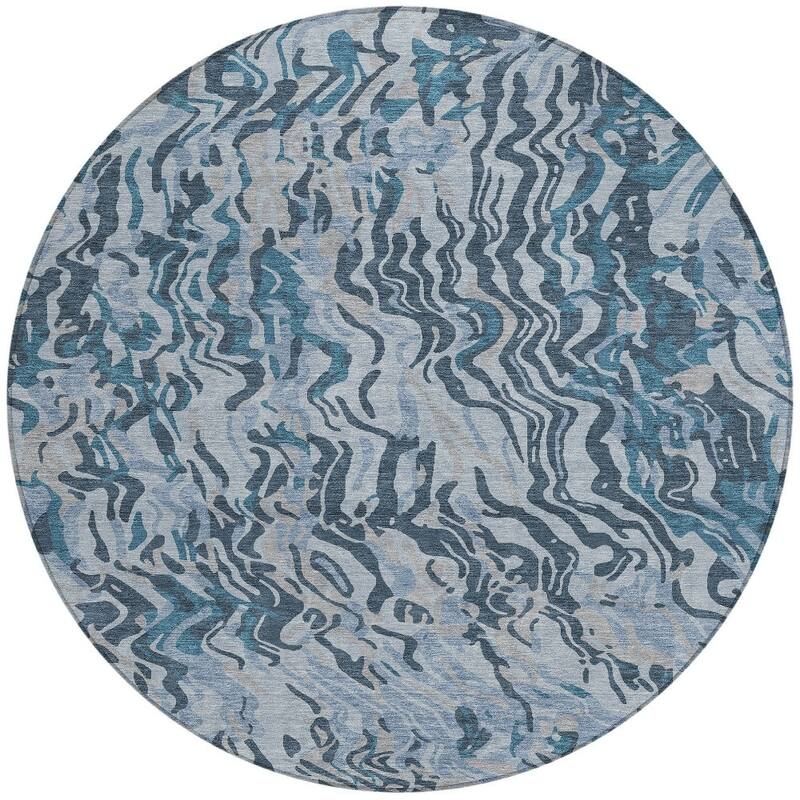 HomeRoots Abstract Transitional Rectangle Outdoor Rug