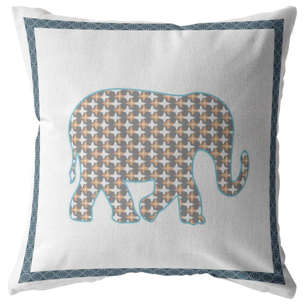 White shop elephant pillow