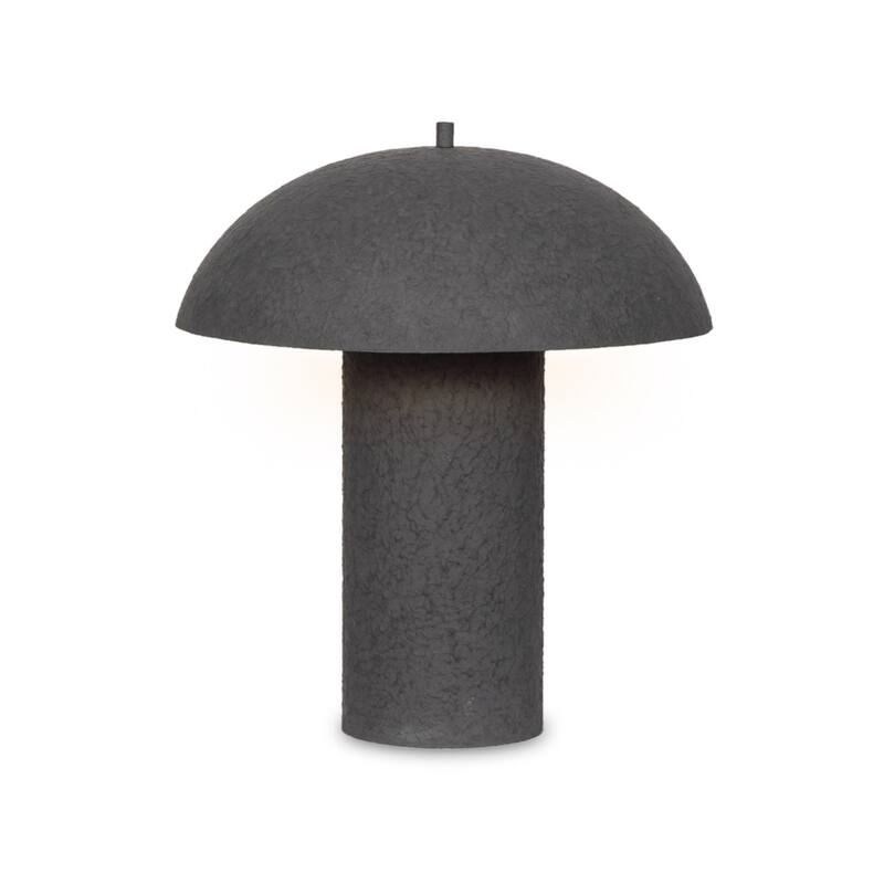 Solomon Table Lamp-Matte Black Plaster