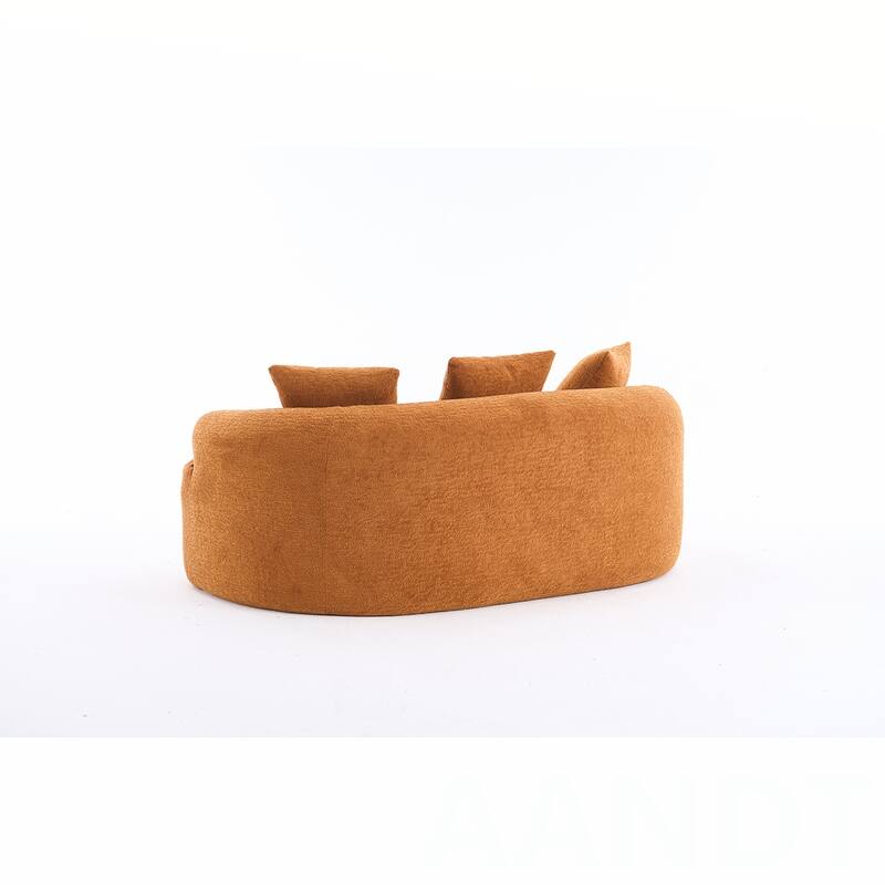 Chenille Fabric Loveseat Sofa