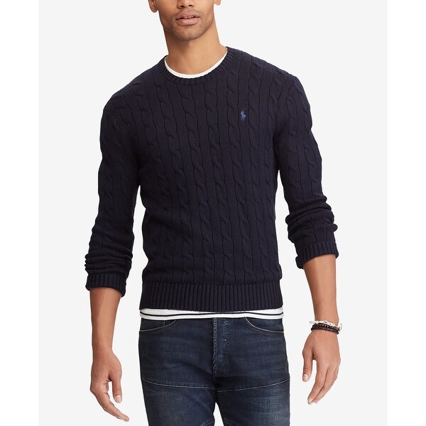 navy blue ralph lauren sweater
