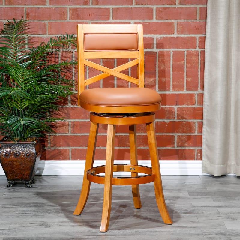 DTY Indoor Living Meeker X-Back Swivel Stool