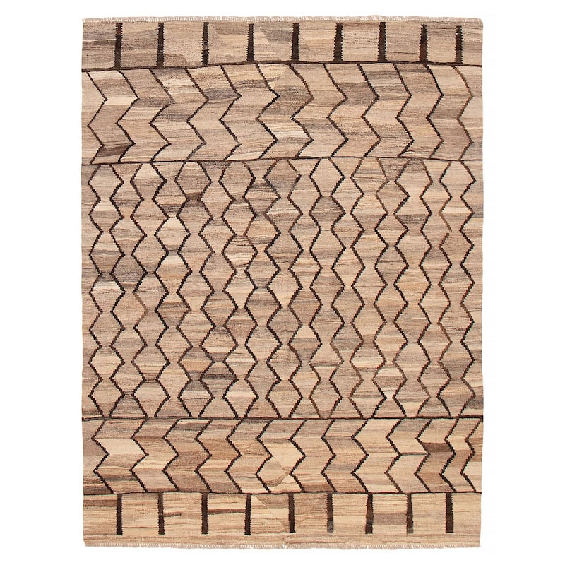 Sivas Taupe Kilim 6'1" x 8'0" - 6'1 x 8'0 - Taupe - 6'1 x 8'0