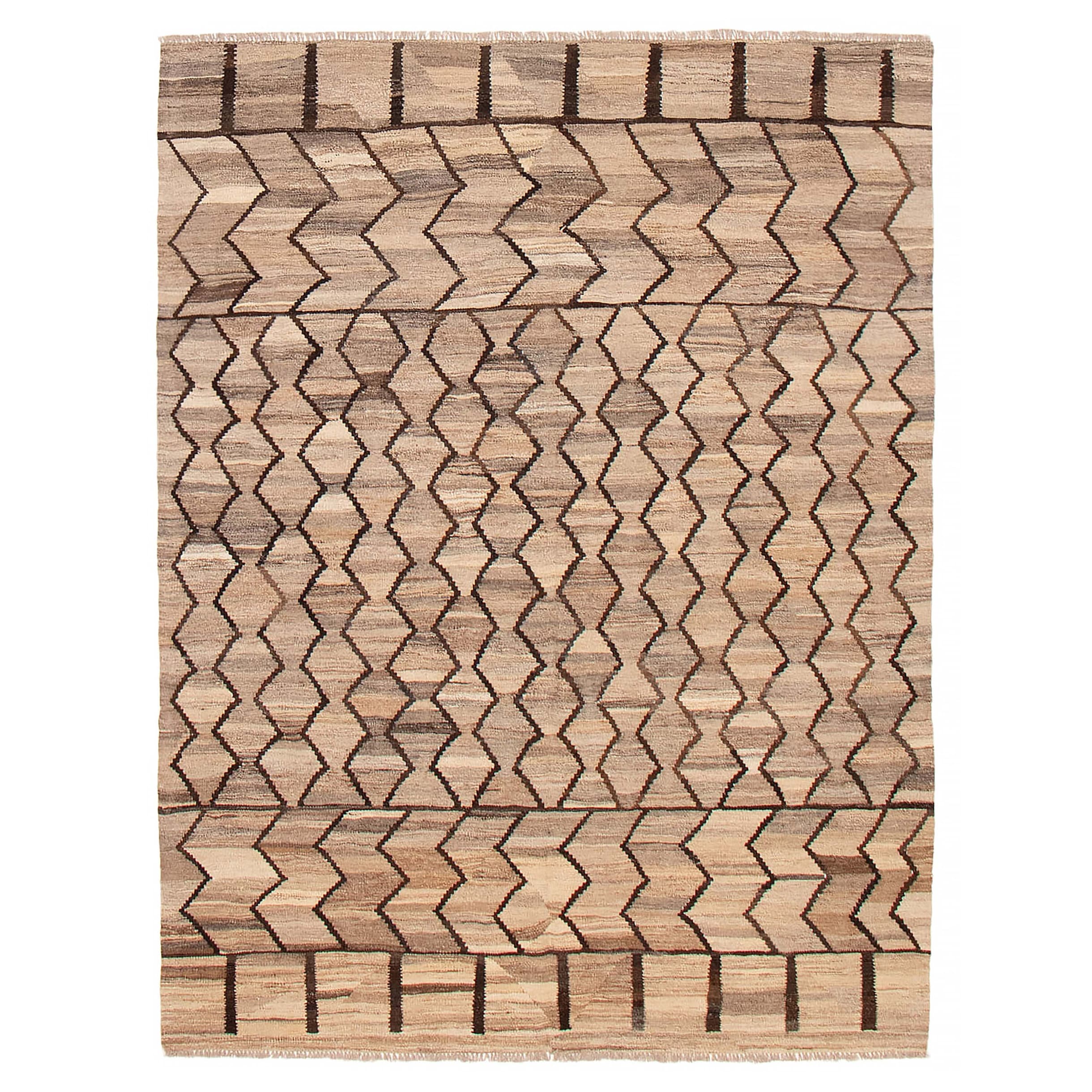 Sivas Taupe Kilim 6'1" x 8'0" - 6'1 x 8'0