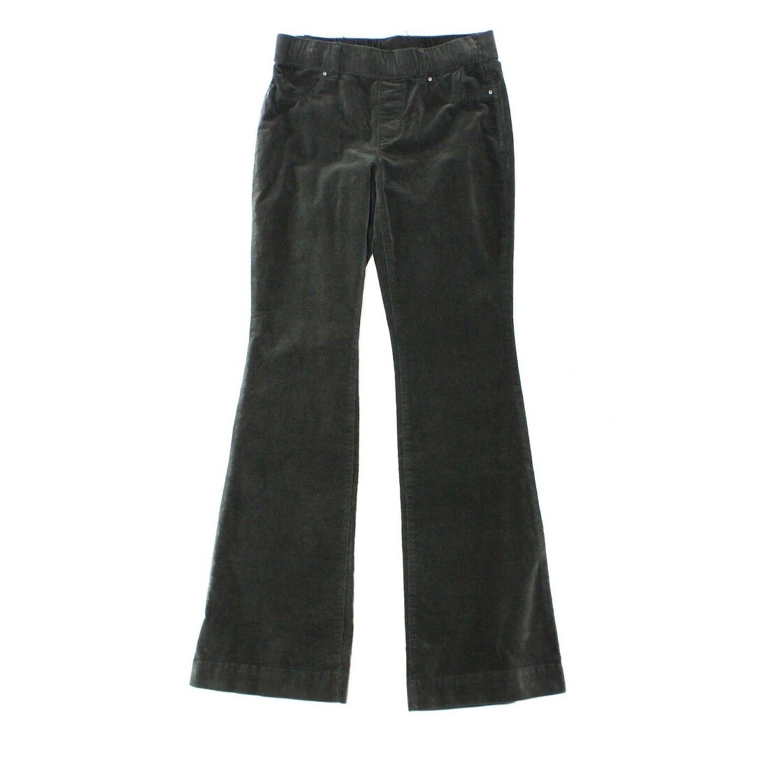 olive green flare pants