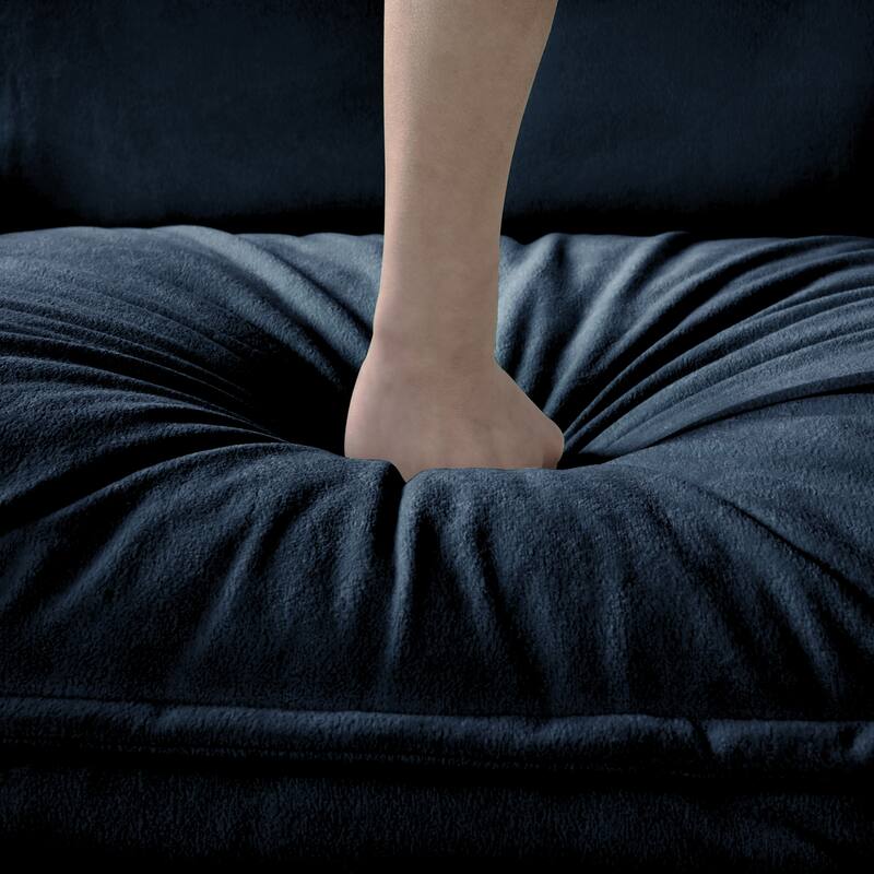 Teddy Memory Foam Bean Bag Chair with Armrests