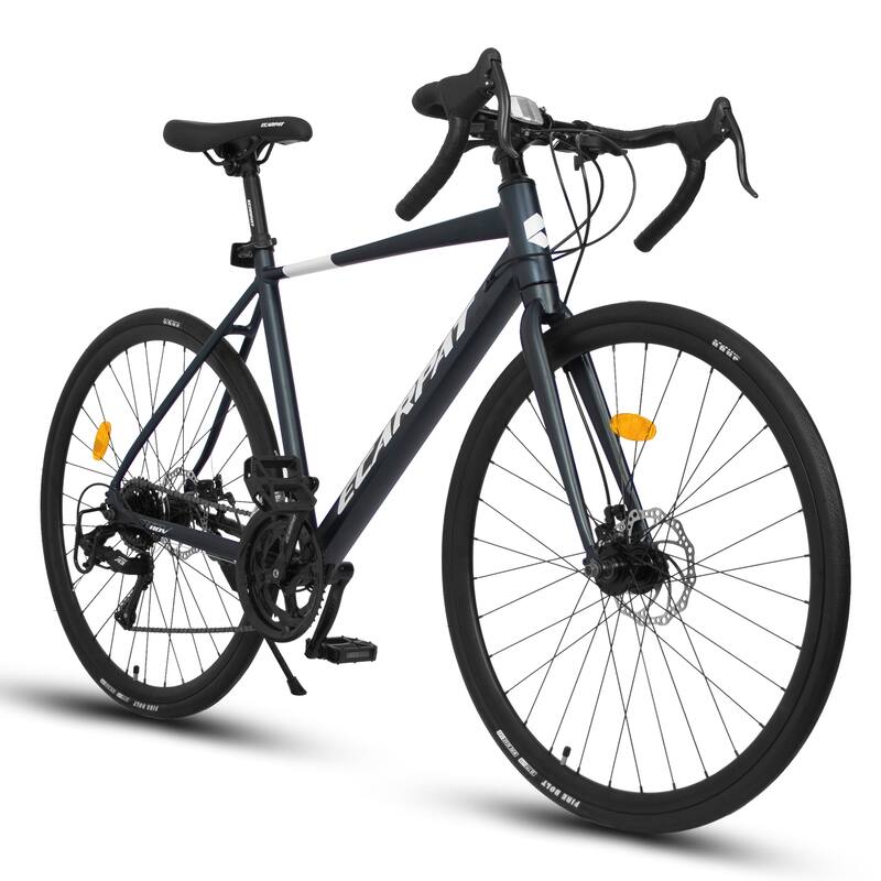 28 Inch Road Bike,Lightweight Aluminum Frame, Disc Brakes, 16-Speed, Fast Acceleration,Ideal For High-Intensity Riding - Dark Blue