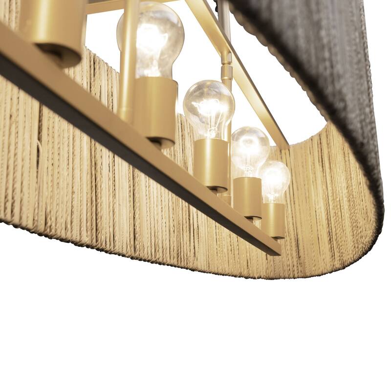 Varaluz Jacob's Ladder 6-Light Linear Pendant - French Gold