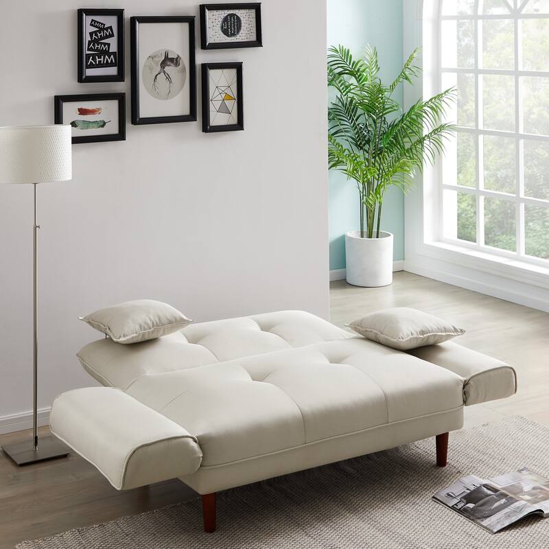 Relax Lounge Sofa Bed Sleeper With 2 Pillows
