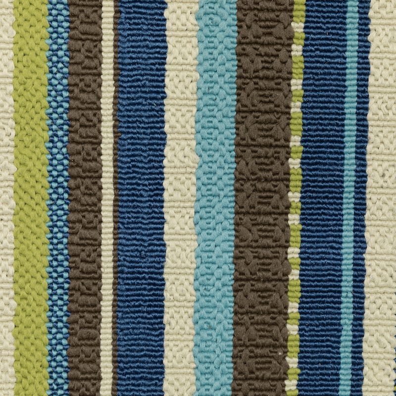 Vista Home Catalina Vertical Multi-Stripe Indoor/Outdoor Rug--
