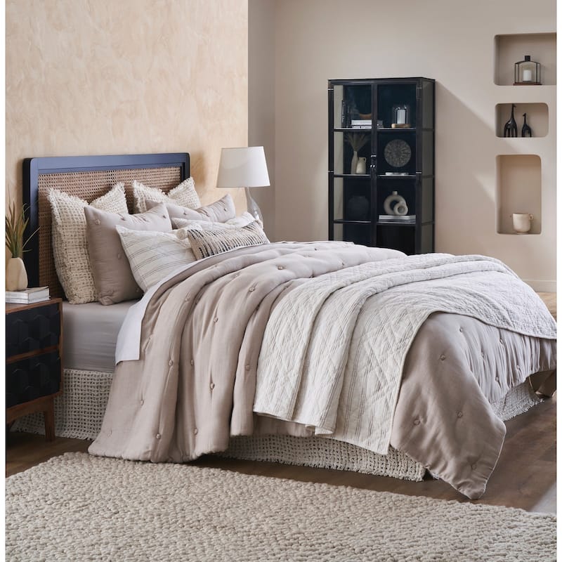 Zuri, Cotton, Natural, Comforter or Sham